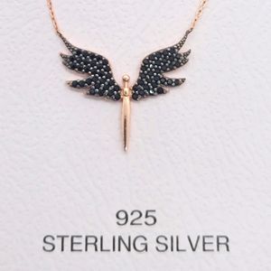Rose Gold Color 925 Sterling Silver Necklace